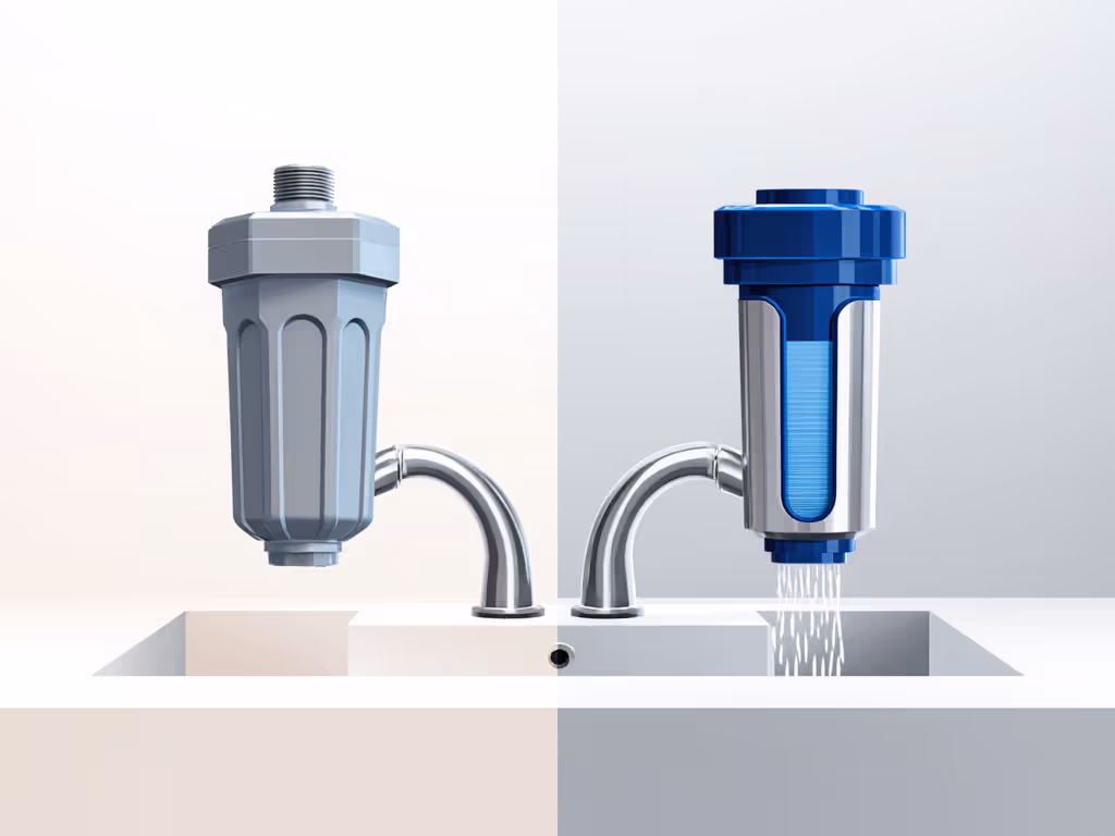 simple_illustration_comparing_budget_and_premium_faucet_filters