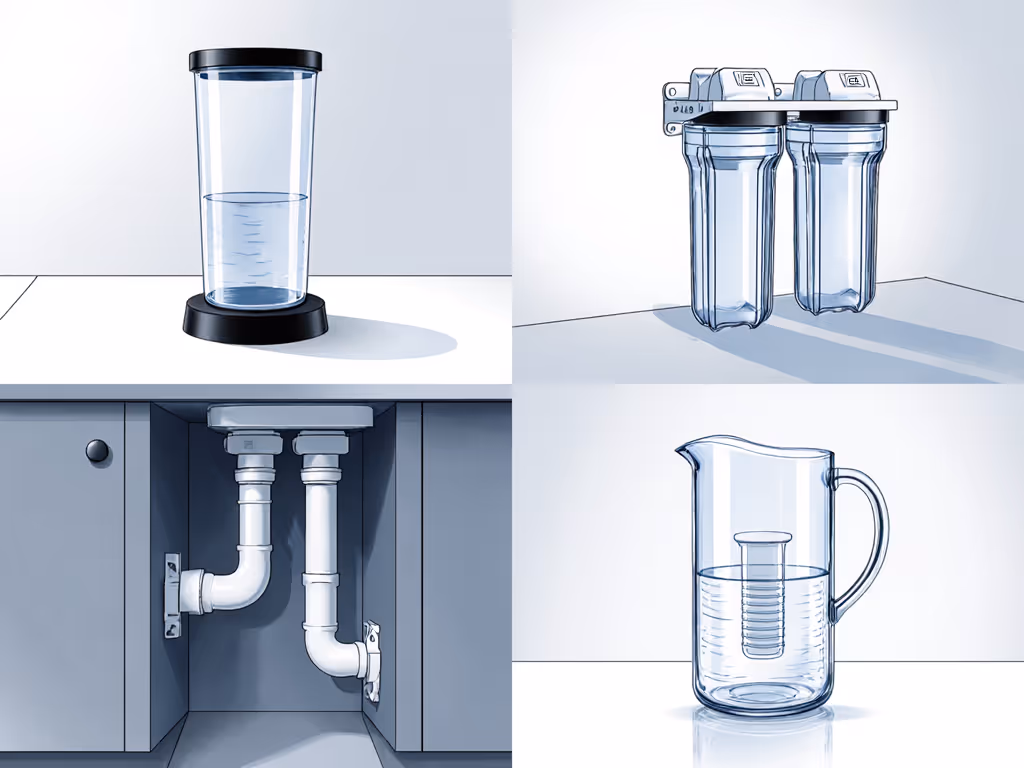 water_filter_installation_types_countertop_undersink_pitcher_gravity