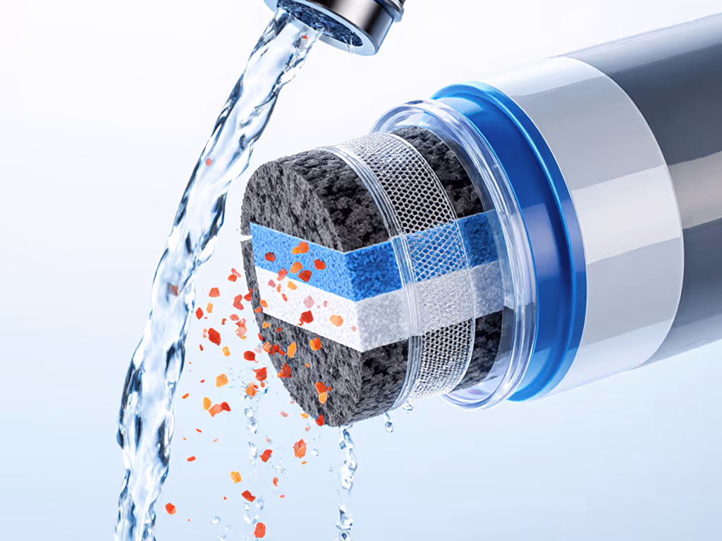 cross_section_of_a_faucet_filter_capturing_microplastic_particles