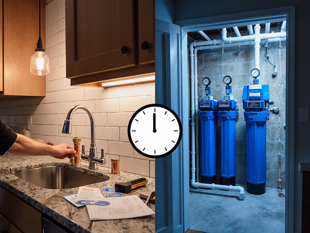 DIY Water Filter Install: Time & Plumbing Compared