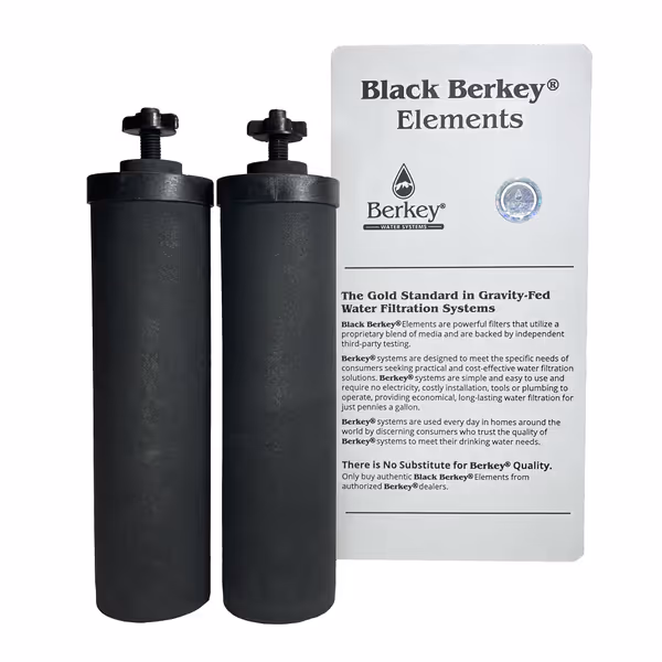 Authentic Black Berkey Elements BB9-2 Filters (Set of 2)